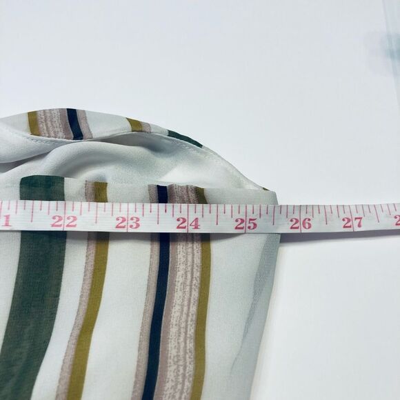 Torrid Sophie Chiffon Double Layer Swing Cami Size 3 3X 22/24 Stripes - Picture 10 of 12